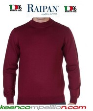 RAIPAN MAGLIA A LUPETTO UOMO IN MISTO LANA RASATA MADE IN ITALY VARI COLORI