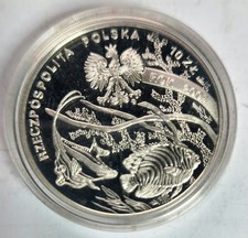 Argento moneta polonia 10 - argento,