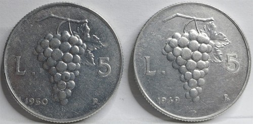 Italia lotto lire 1949 - 2x,