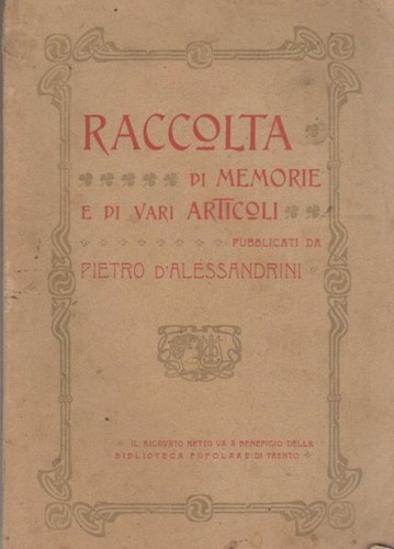 Raccolta memorie di vari - e,