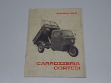 CARROZZERIA CORTESI MOTOCARRO MOTO GUZZI ERCOLE ERCOLINO LISTINO PREZZI (E16)
