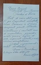 BRUNO BRUNI, LETTERA AL SINDACO DI LUCCA DEL 1958