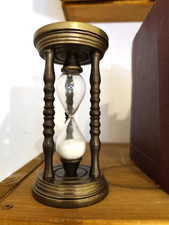 Clessidra antica in Ottone - vintage oggetto da arredamento collezione antico