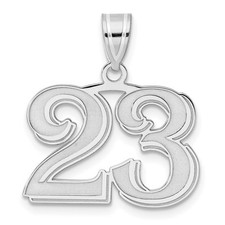 Ciondolo numero 23 inciso in
