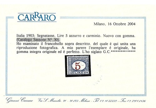 Regno 1903 segnatasse lire - regno, 2