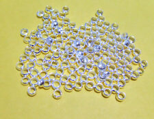 200pz  schiaccini colore argento chiaro 3mm lead,nickel free