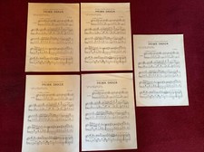 PRIMA DANZA - SPARTITI MUSICALI D'EPOCA - LOTTO DI 5