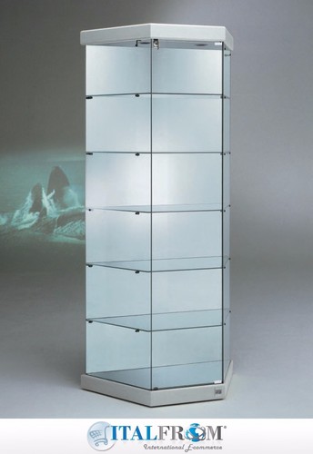 Vetrina trapezio espositore - vetrina,
