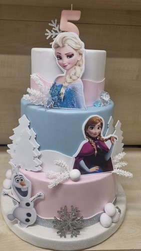 Torta scenografica frozen elsa - torta,