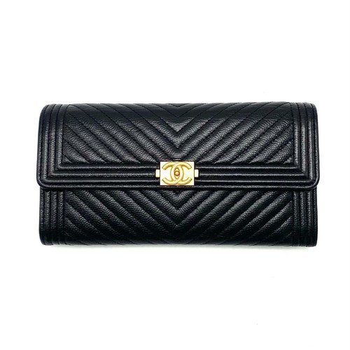 Portafoglio lungo chanel boy - lungo,