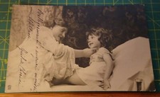 159882 cartolina a tematica bimbi bimbe  bambine e mamma 