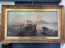 Dipinto Su Tela Vesuvio Visto