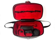 BORSA VINTAGE in quoio con tracolla per macchina fotografica e accessori