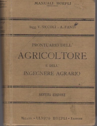 Prontuario dell agricoltore - prontuario, dell'agricoltore