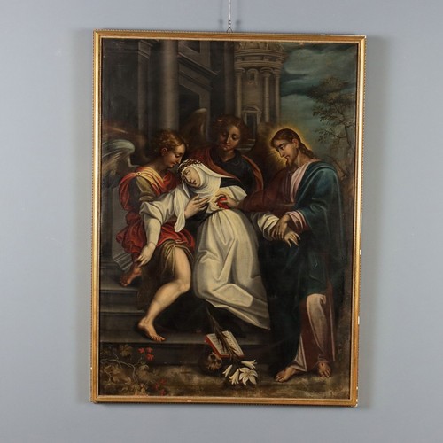 Dipinto antico estasi - estasi, santa