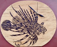 Orologio Da Parete Pirografia