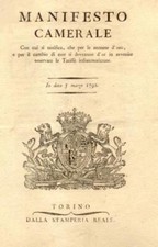 MANIFESTO PER LE MONETE D'ORO