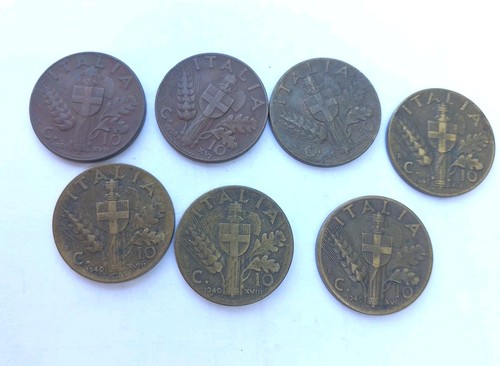Lotto monete cent regno - cent,