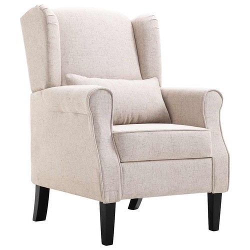 Poltrona grigio chiaro tessuto - poltrona,