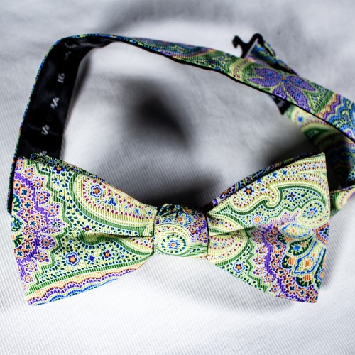Cravatta fiocco seta paisley