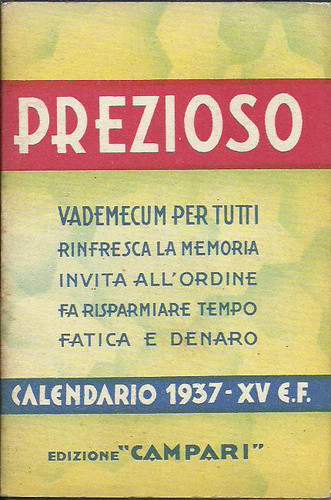 Prezioso campari calendario - campari,