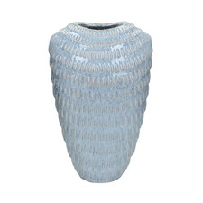 Vaso alto blu in ceramica con