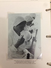 RIPRODUZIONE FOTO ALINARI FASE LAVORAZIONE preservativi HATU' 9X12 cm 1935 (4) 