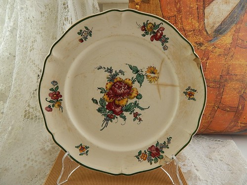 Antico piatto ceramica - ceramica, vecchia