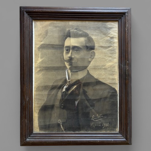 Ritratto maschile carboncino - ritratto, a