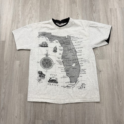 Camicia vintage florida mappa - florida,