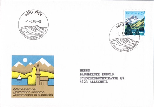 Svizzera lettera sst rigi 1993 - lettera,