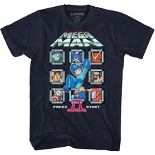 Rockman/Megaman Uomo t-shirt maglietta retrogame Vintage men classic