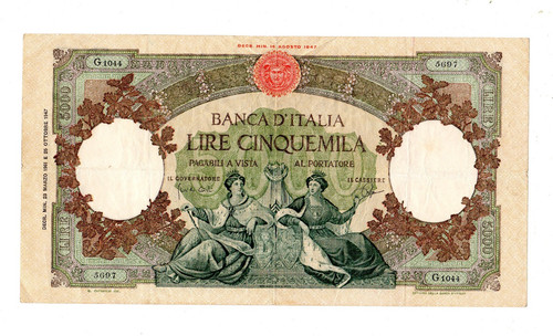 Italia biglietto 5000 - italia,