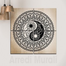 Quadro Yin Yang Feng Shui su tela |Q711| Arte orientale per casa e ufficio