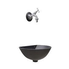 Fontana a muro 600 grigio ghisa con rubinetto 303C in ottone per casa giardino