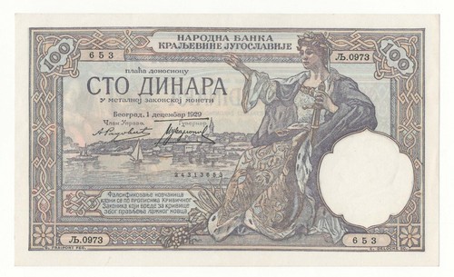 Jugoslavia 100 dinara 1929 - dinara,