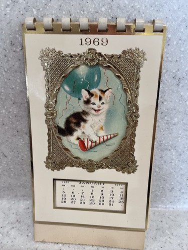 Calendario vintage 1969