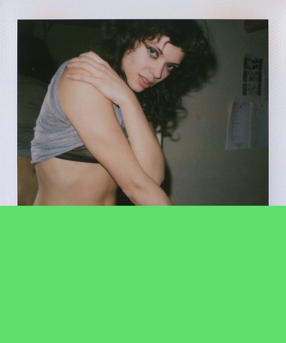 Vintage polaroid woman - polaroid,