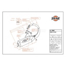Honda Sj 50 Bali 1992 2001 Leovince Scarico Completo Sitoplus Acciaio 0562