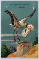 Antica cicogna annuncio