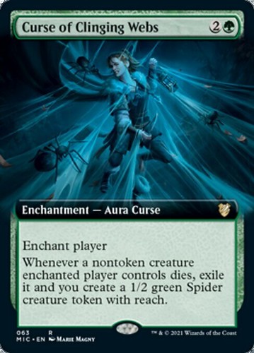 Mtg curse clinging webs exc - clinging,