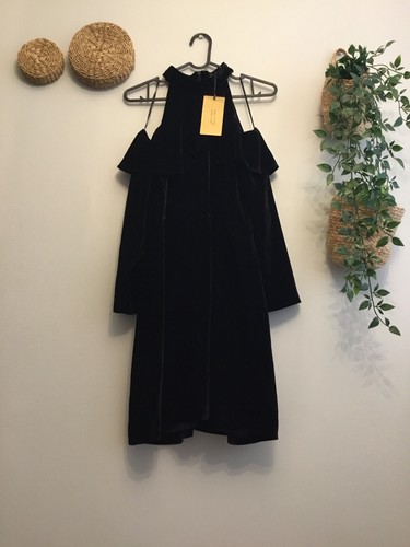 Zara abito nuovo nero velluto - nuovo,