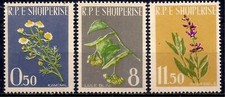 Albania 1962 Fiori Camomilla Tiglio Giardino Salvia/Salvia Piante Medicinali 3v MNH