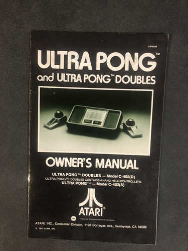 Manuale epoca atari 2600 - manuale,