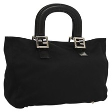 FENDI Hand Bag Nylon Black