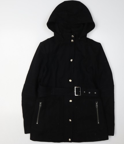 Cappotto parka nero donna