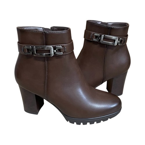 Stivaletti donna marroni zip - donna,
