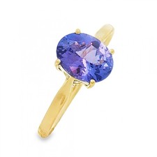 Anello solitario tanzanite