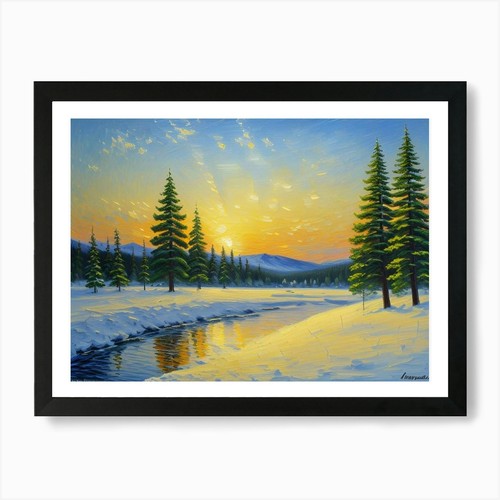 Sussurri inverno paesaggio - di,