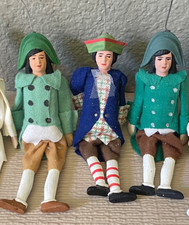 Set 3 marionette burattini in